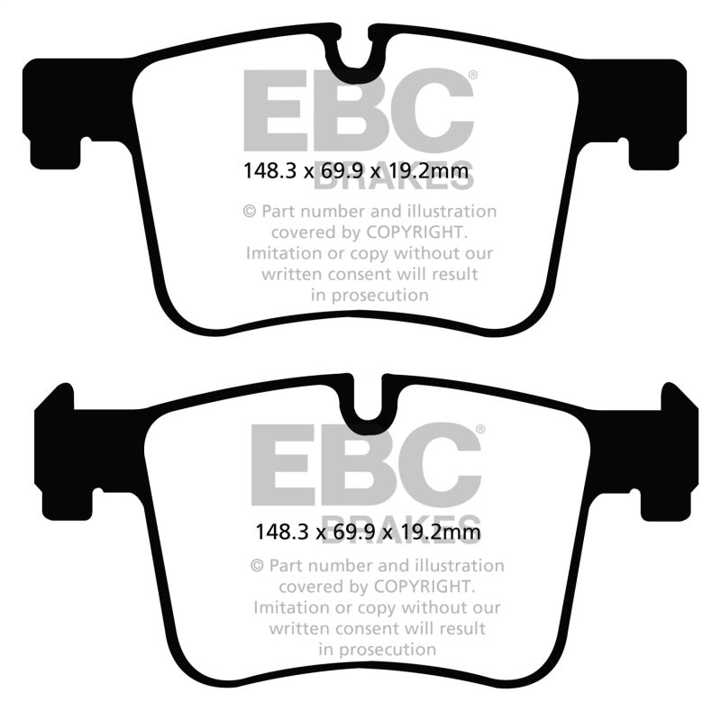Plaquettes de frein avant Redstuff EBC 11+ pour BMW X3 2.0 Turbo (F25)