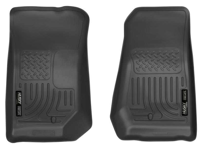 Revêtements de sol noirs Husky Liners 07-12 Jeep Wrangler WeatherBeater