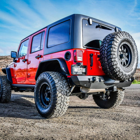Pare-chocs arrière Westin 07-18 Jeep Wrangler JK WJ2 - Noir texturé