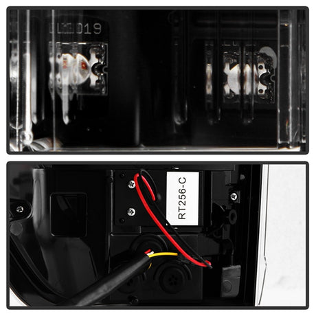 Feux arrière à LED Spyder 21-23 Ford F150 (halogène d'usine) - Noir (ALT-YD-FF15021HAL-BK)