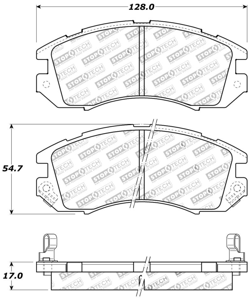 Plaquettes de frein StopTech Performance