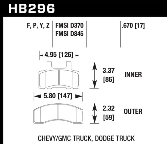 Hawk LTS Street Brake Pads