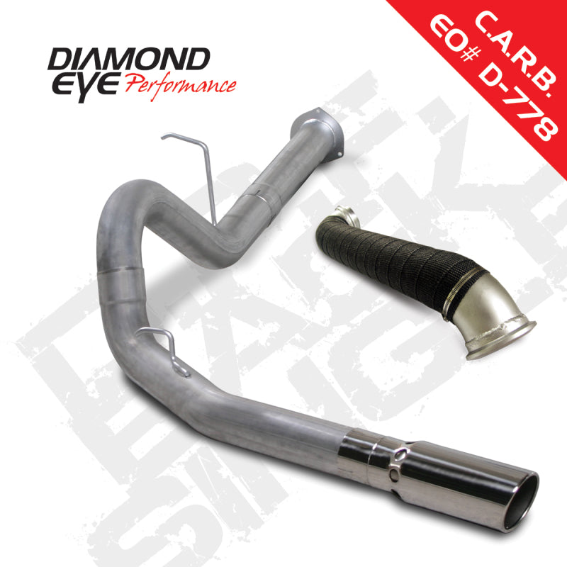 KIT Diamond Eye 4 po DPF-BACK SGL avec TDP AL 07.5-10 Chevy/GMC 6.6L Duramax 2500/3500