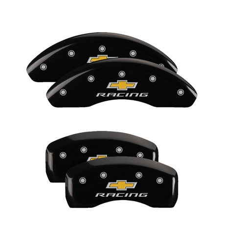 Couvre-étriers MGP 4 gravés avant et arrière MGP finition noire Silver Char 2016 Chevrolet SS