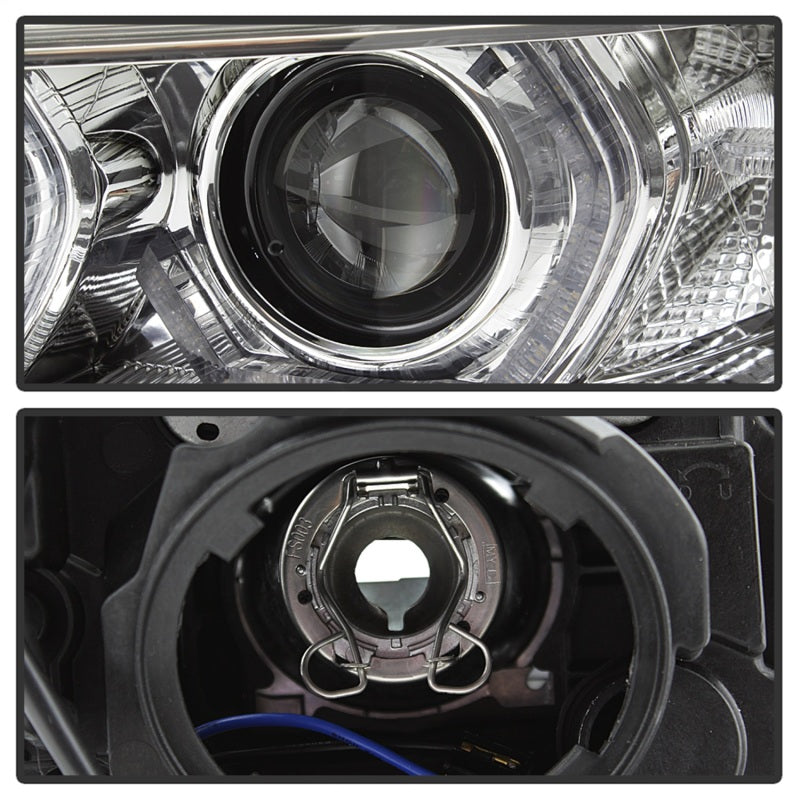 Phares de projecteur Spyder 12-14 BMW F30 Série 3 4DR - LED DRL - Chrome (PRO-YD-BMWF3012-DRL-C)