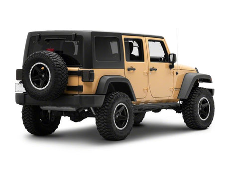 Feux arrière à LED Raxiom 07-18 Jeep Wrangler JK Axial Series - Boîtier noir (lentille fumée)