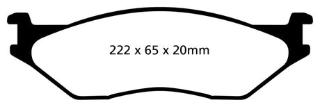 Plaquettes de frein avant EBC 02-05 Ford Econoline E550 Yellowstuff