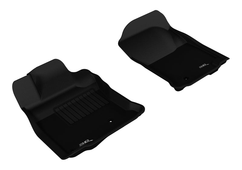 Tapis de sol 3D MAXpider 2010-2012 Toyota 4Runner Kagu 1ère rangée - Noir