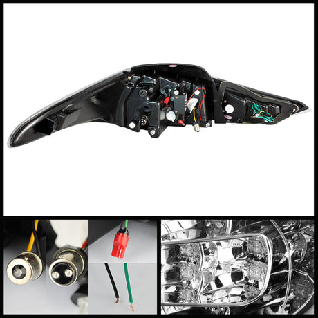 Feux arrière à LED Spyder Hyundai Elantra 11-13 Noir ALT-YD-HYELAN11-LED-BK