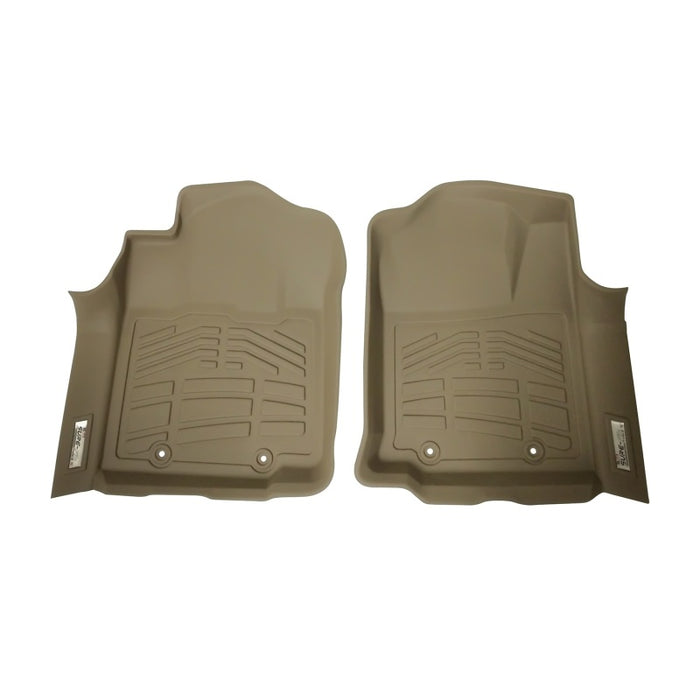 Revêtements de sol avant Wade Sure-Fit pour Toyota Tacoma Reg/Access/Dbl Cab (double crochet) Westin 12-15 - Tan