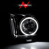 Phares en cristal ANZO 2005-2009 Ford Mustang avec halo noir (CCFL)