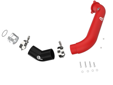 Tuyau de charge en aluminium rouge aFe BladeRunner 2-3/4 po 2021 Toyota Supra GR (A90) I4-2.0L (t) B48