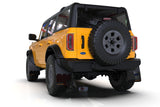 Garde-boue noir Rally Armor 21-22 Ford Bronco (Steel Bmpr - NO Rptr/Sprt - NO RR/RB) avec logo noir métallisé