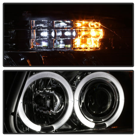 Phares de projecteur Spyder Ford Explorer 95-01 1PC LED Halo Chrm PRO-YD-FEXP95-HL-1PC-C