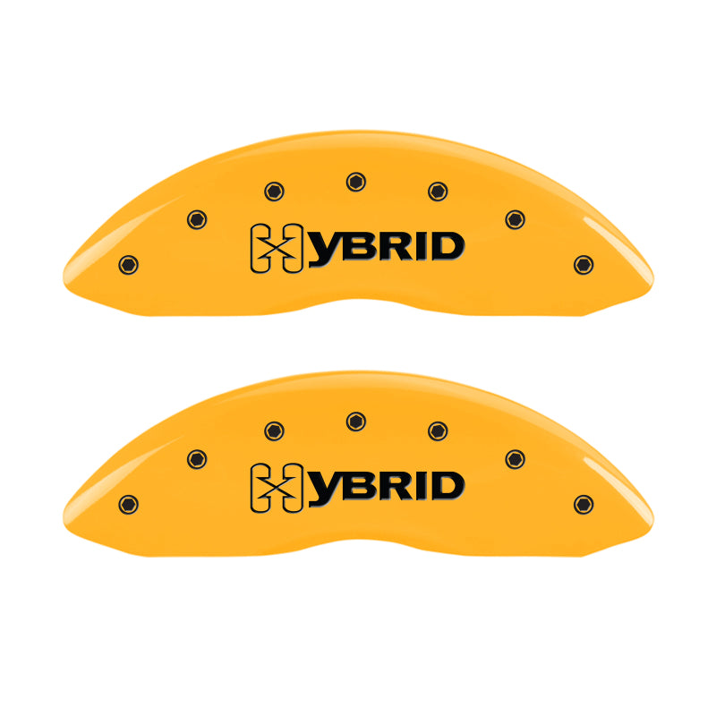 Couvre-étriers MGP 4 gravés F &amp; R style GM finition jaune noir Char 2005 Chevy Silverado 1500