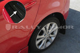 Bavette garde-boue noire UR Rally Armor 10-13 Mazda3/Speed3 avec logo argenté