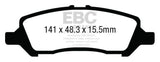 Plaquettes de frein arrière EBC 12+ Dodge Dart 1.4 Turbo Yellowstuff