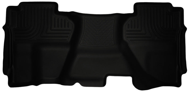 Revêtements de sol noirs pour 2e siège Husky Liners 07-13 Chevrolet Silverado 1500 Ext Cab WeatherBeater