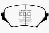 EBC 06-15 Mazda Miata MX5 2.0 Greenstuff Front Brake Pads