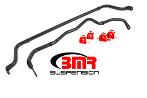 BMR 16-20 6th Gen Camaro Front & Rear Sway Bar Kit w/ Bushings - Black Hammertone BMR Suspension