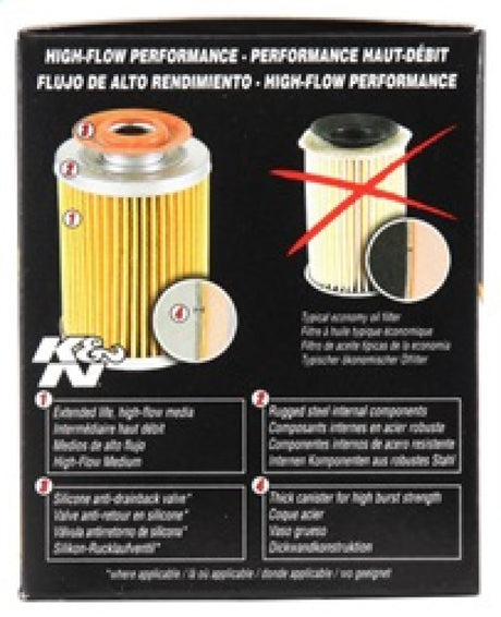 Filtre à huile K&amp;N Performance Gold 3,74 pouces / 2,98 OD