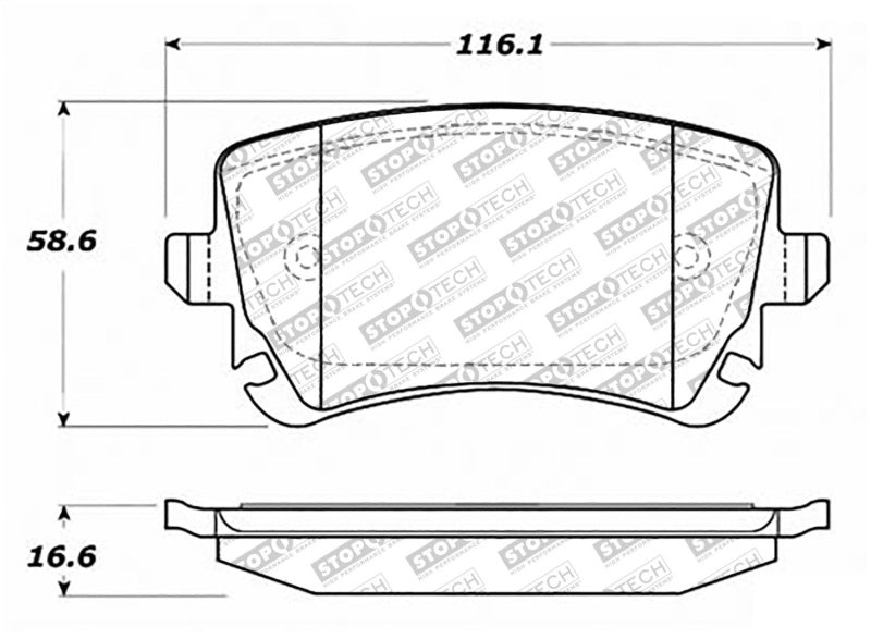 Plaquettes de frein arrière StopTech Street Select 91-19 Audi A6/A8