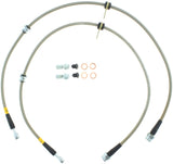 Conduites de frein avant en acier inoxydable StopTech 08-10 EVO X AWD