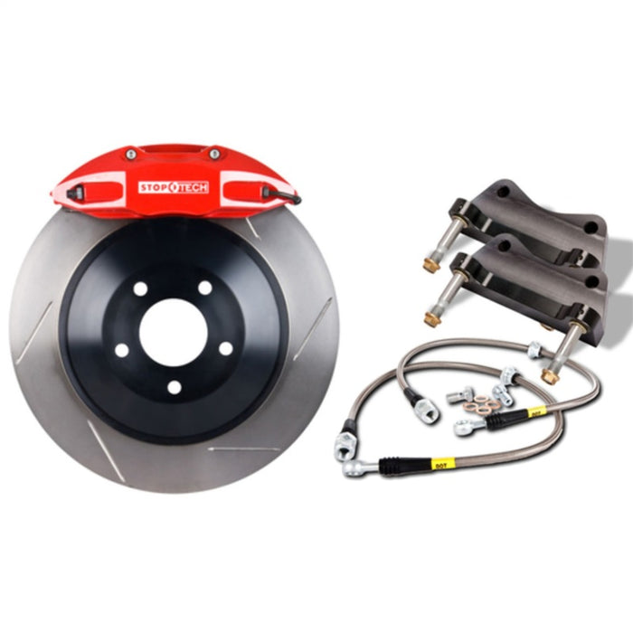 Kit de freins avant StopTech 2015 Ford Mustang GT Étriers ST-60 noirs 380 x 34 mm Rotors fendus 1 pièce