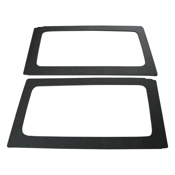 DEI 11-18 Jeep Wrangler JK 2 portes Boom Mat Garniture de lunette arrière - 2 pièces - Noir