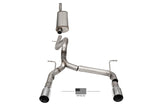 Corsa 2018-2025 Jeep Wrangler JLU 3.6L 2.75in Sport Cat-Back Exhaust w/ American Flag Tips