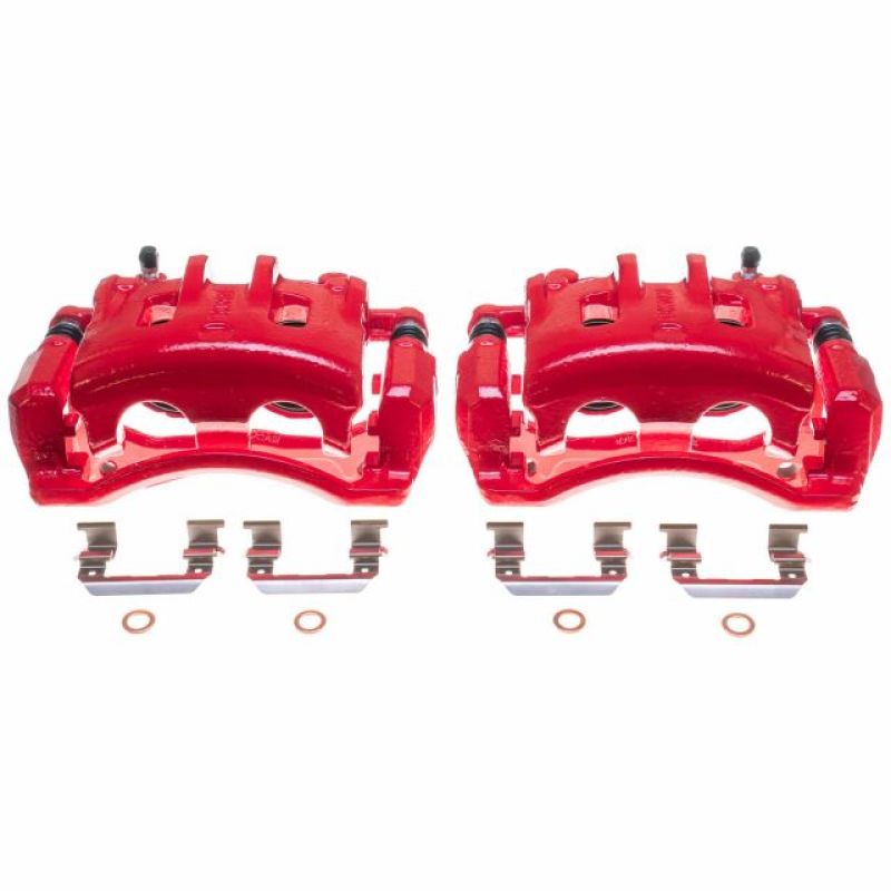 Étriers avant rouges Power Stop 07-09 Hyundai Santa Fe - Paire