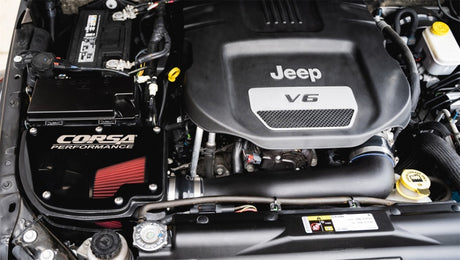 Corsa 2012-2018 Jeep Wrangler JK 3.6L V6 Cold Air Intake with DryTech Filter
