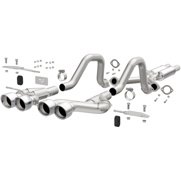 Magnaflow 00-04 Chev Corvette V8 5.7L Comp Series Quad Ctr Rr Exit SS Cat-Back Perf Exhaust