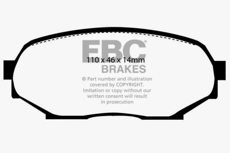 EBC 90-93 Geo Storm 1.6 Ultimax2 Front Brake Pads