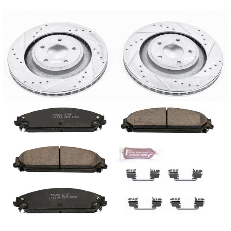 Power Stop 13-14 Chrysler 200 Front Z23 Evolution Sport Brake Kit