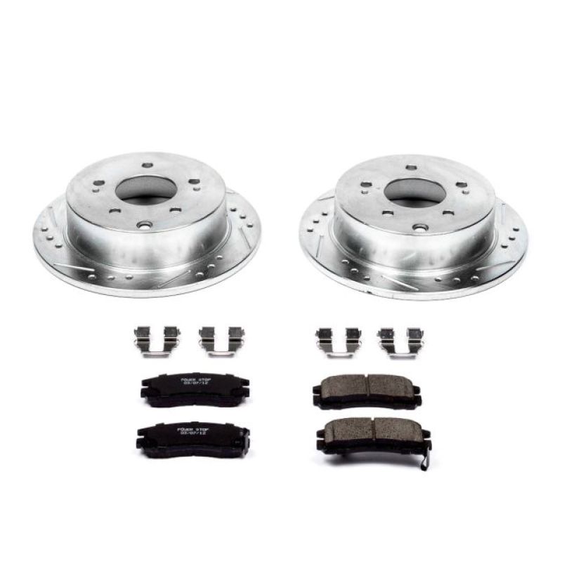 Power Stop 06-12 Mitsubishi Eclipse Rear Z23 Evolution Sport Brake Kit