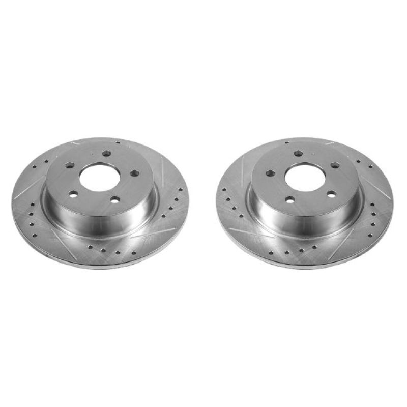 Disques de frein arrière Power Stop 13-18 Ford C-Max Evolution percés et fendus - Paire