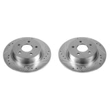 Disques de frein arrière Power Stop 13-18 Ford C-Max Evolution percés et fendus - Paire
