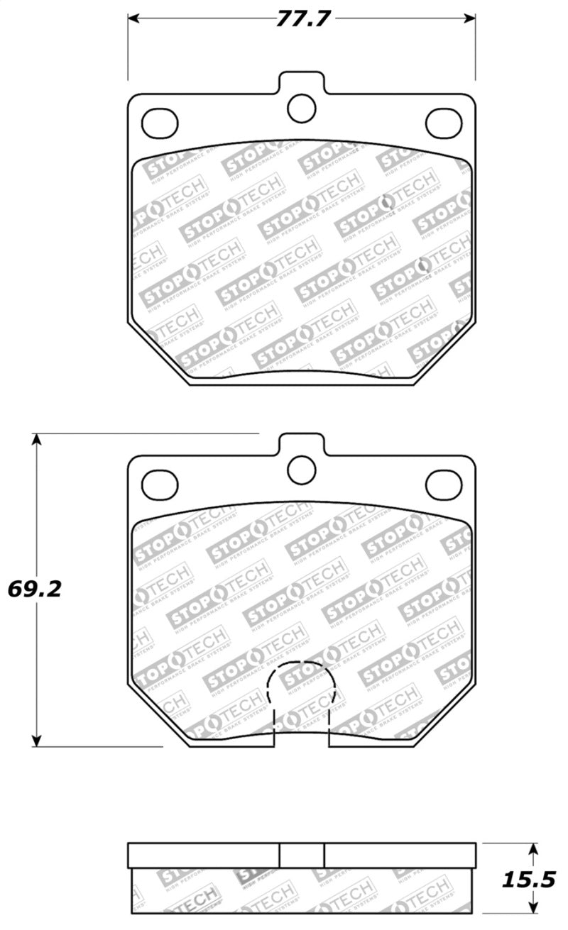 Plaquettes de frein StopTech Street Touring