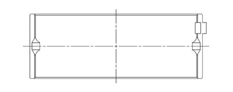 Jeu de roulements principaux hautes performances surdimensionnés ACL Mitsubishi 4G63/4G64 6 boulons 1ère génération DSM 0,025 mm