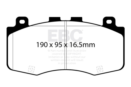 EBC 2018+ Jeep Grand Cherokee Trackhawk Yellowstuff Front Brake Pads