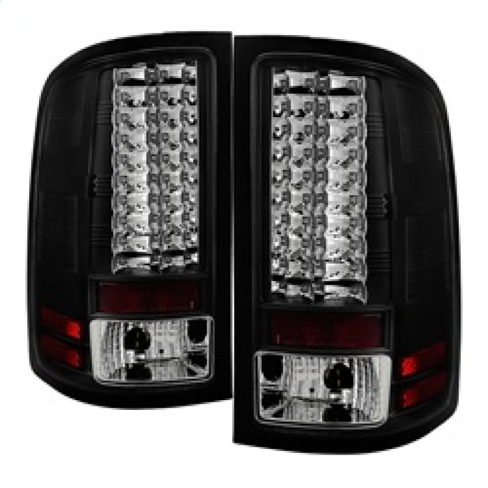 Spyder GMC Sierra 07-13 (Ne convient pas aux 3500 Dually 4 roues arrière) Feux arrière à LED Noir ALT-YD-GS07-LED-BK