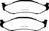 Plaquettes de frein avant EBC Yellowstuff pour Jeep Cherokee 2.5 97-99 à rotors hauts de 82 mm
