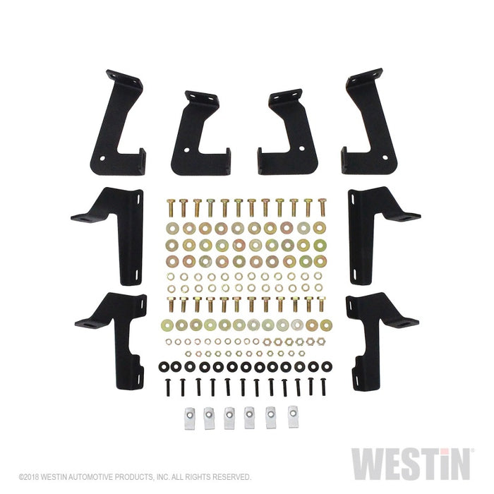 Marchepieds Westin/HDX 07-17 Jeep Wrangler 2 portes Drop Nerf - Noir texturé