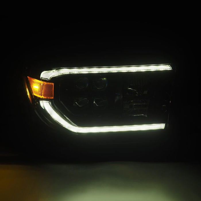 Phares à LED AlphaRex 07-13 Toyota Tundra NOVA Projecteur Alpha-Black avec Activ Light/Seq Signal/DRL