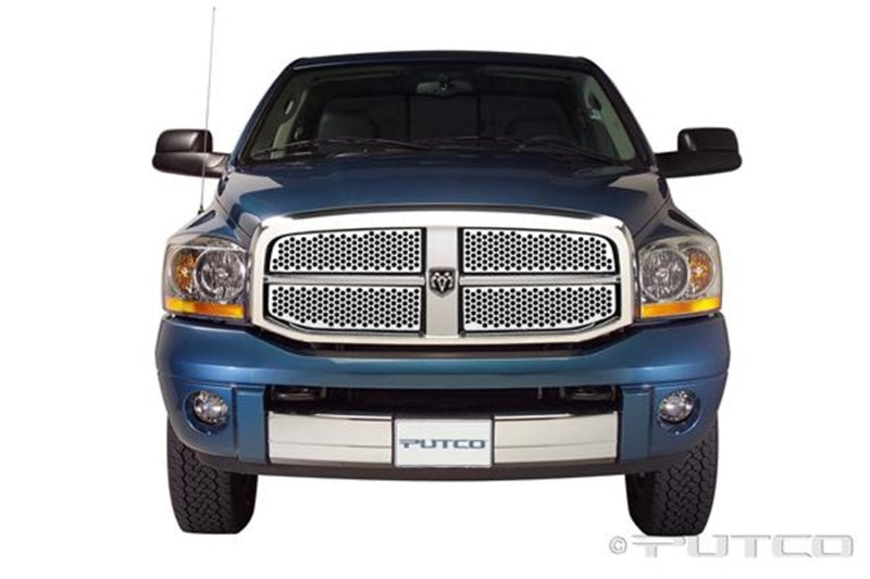 Putco 06-08 Ram 1500/2500/3500 - Grilles de remplacement en acier inoxydable perforées