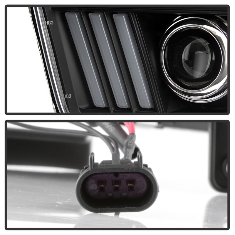 Phares à DEL haute puissance Spyder Ford Mustang 05-08 V2 - Noir PRO-YD-FM05AP-BK