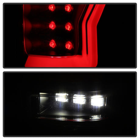 Feu arrière Spyder Ford F150 04-08 Styleside V2 - LED - Fumée noire ALT-YD-FF15004V2-LBLED-BSM