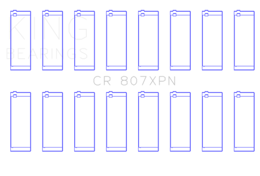 King Chevy LS1 / LS6 / LS3 (Size STDX) Performance Rod Bearing Set