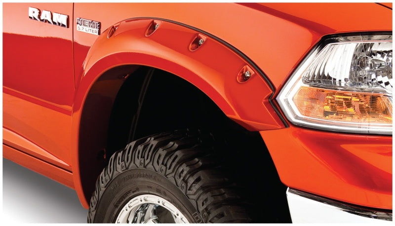 Bushwacker 09-18 Dodge Ram 1500 Fleetside Pocket Style Flares 4 pièces 67,4/76,3/96,3 pouces - Noir